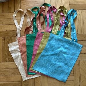Colorful Reusable Fabric Tote Bags